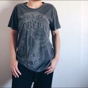 Grey Obey Scull Shirt