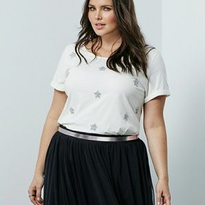 Torrid star applique tee, size 1