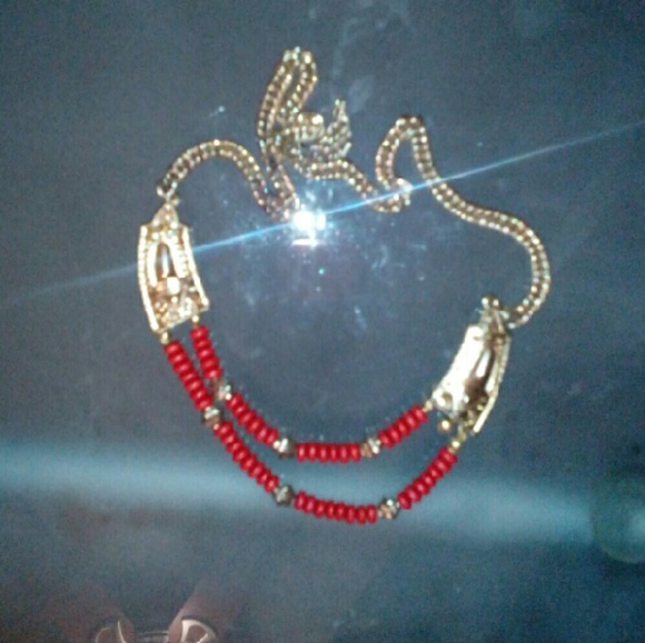 Red and gold necklace