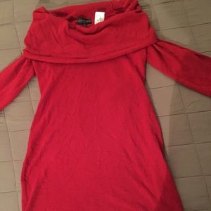 Quarter sleeve sweater dress
