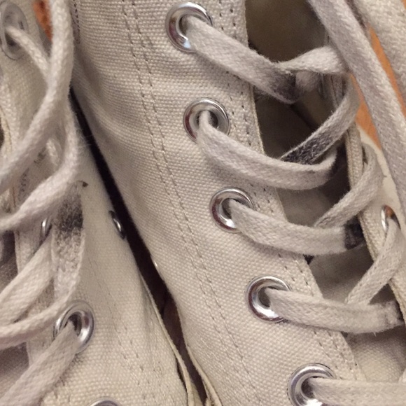 Comme Des Garcon White Converse Hi Top sneaker - Picture 4 of 4