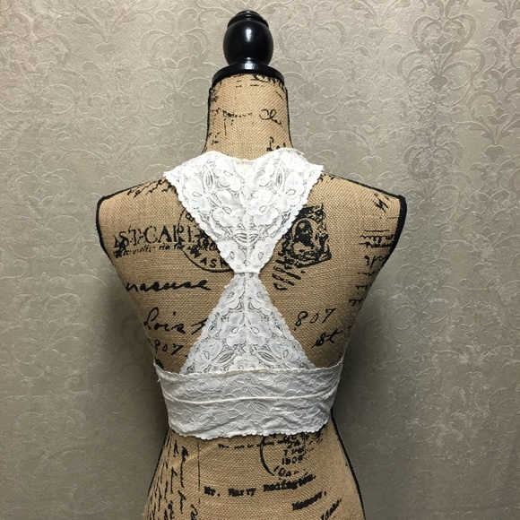 Free People cream racerback bra - Picture 2 of 4