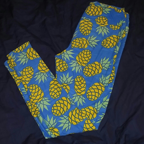 Pineapple lularoe TC leggings
