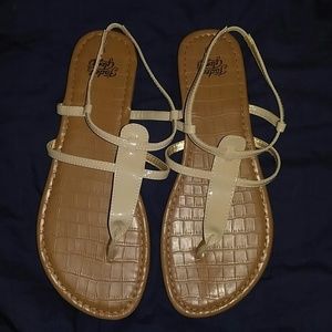 Nude sandals NWOT
