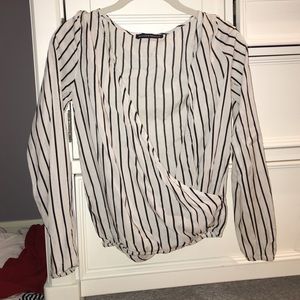 Cute striped long sleeve top