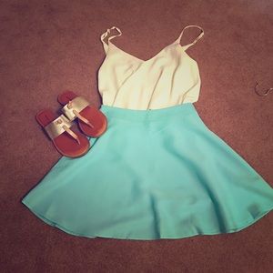 Tiffany Blue Skater Skirt