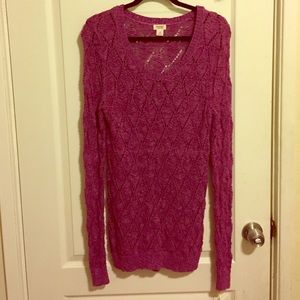 NWT. Mossimo Purple Sweater