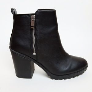 H&M Platform Booties with Zipper