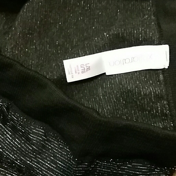 Xhilaration Silver sparkle fleece lined leggings - Picture 2 of 4