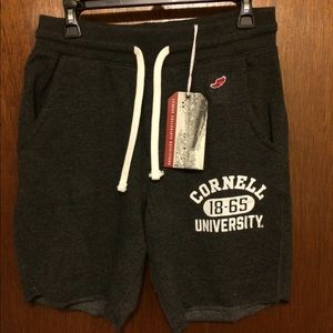 NWT CORNELL UNIVERSITY SHORTS. Unisex