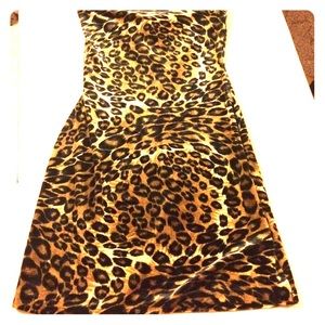 Velvet Leopard Print dress