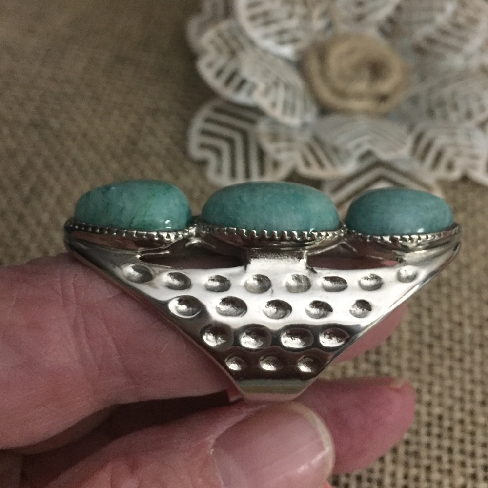Amazonite Statement Ring - Picture 3 of 4