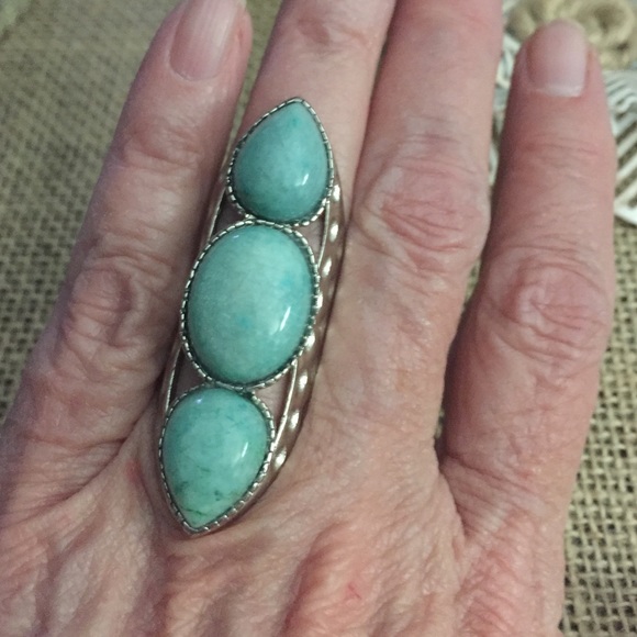 Amazonite Statement Ring - Picture 2 of 4