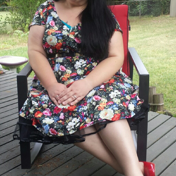 Plus size pin up dress