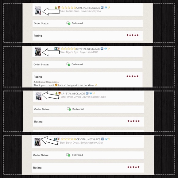 Last 1! Crystal pendant long statement necklace - Picture 4 of 5