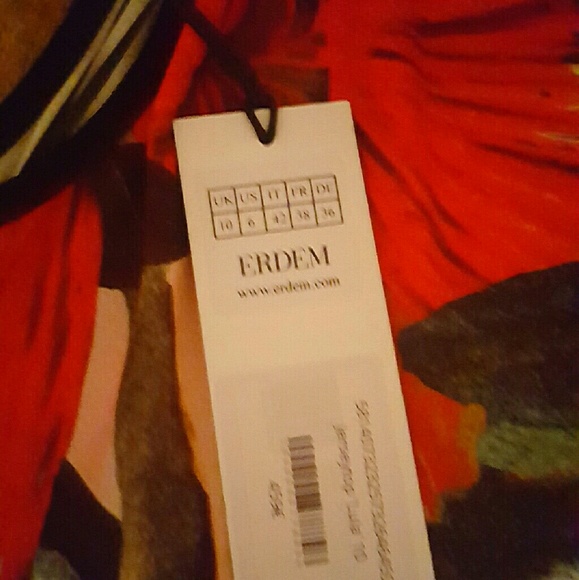 Erdem Floral Printed Peplum Top