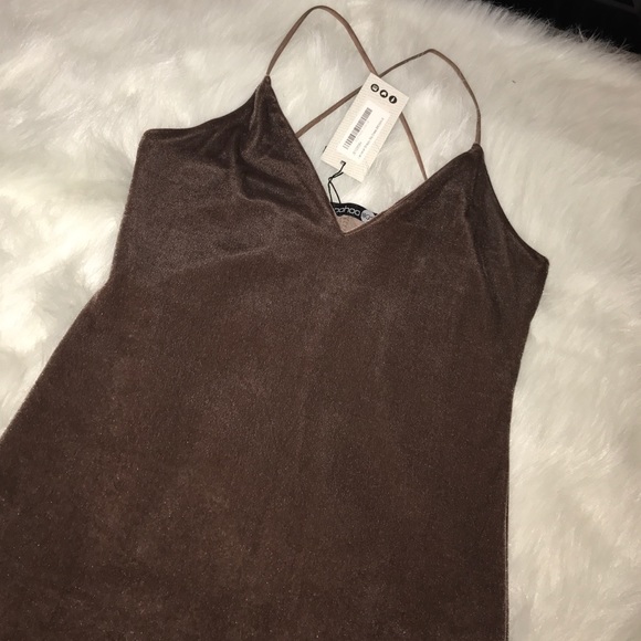 Strappy Velvet midi dress