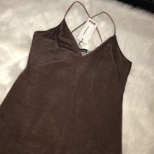 Strappy Velvet midi dress