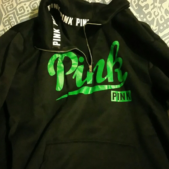 pink half zip new without tags