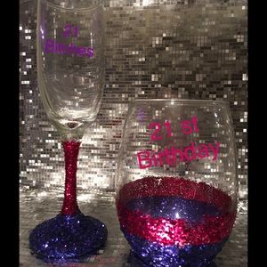 21st Birthday Glass Set