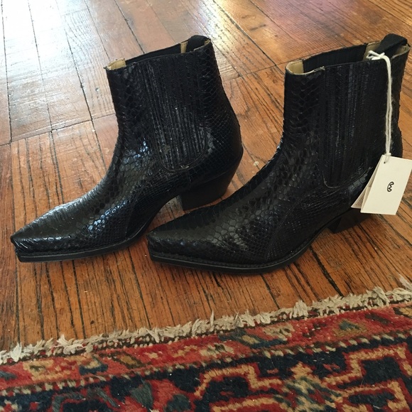 Tony Mora Shoes - Python Ankle Boots
