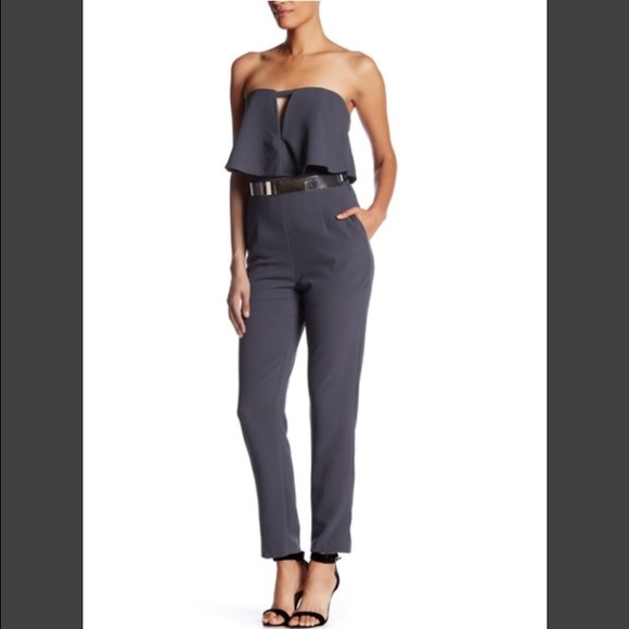 Dresses & Skirts - Soieblu Embellished Halter Neck Jumpsuit grey