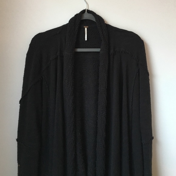 Free People black sweater jacket