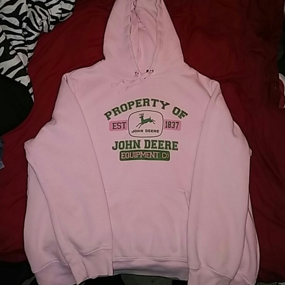 Pink john deere hoodie