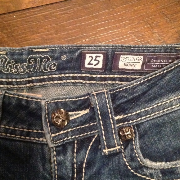 Miss Me Distressed Denim Skinny Jeans - Picture 3 of 4