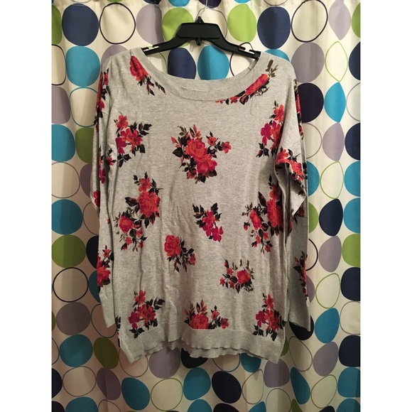 Arizona Floral Print Sweater - Sz 1X - Picture 1 of 1