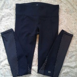 Gap Fit blue/silver leggings size extra small