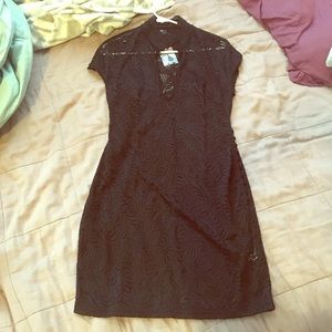 Nasty gal sheer collared dress