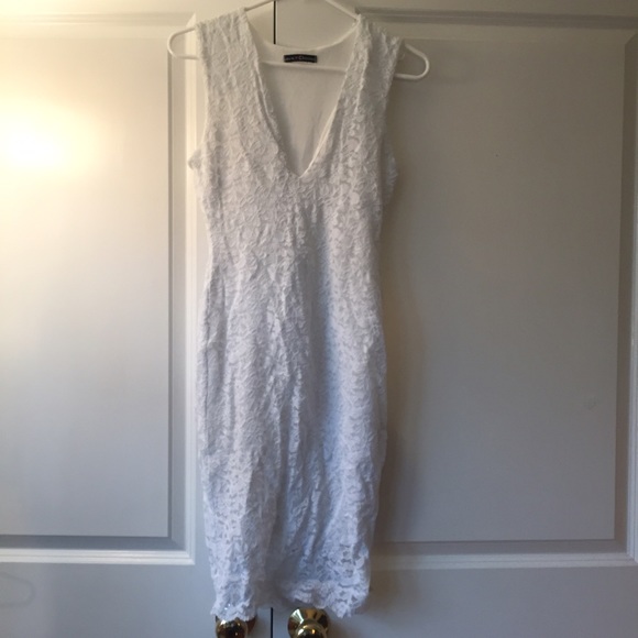 Beautiful long white lace dress