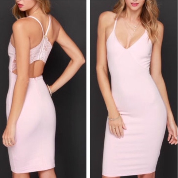 Lulu's Lace Racerback Bodycon Dress