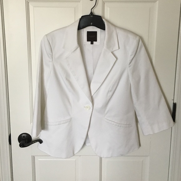 🛍FINAL PRICE!!🛍 White cotton sateen blazer!!