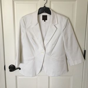 🛍FINAL PRICE!!🛍 White cotton sateen blazer!!