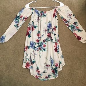 Floral off the shoulder dress