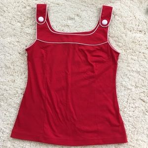 Red tank top