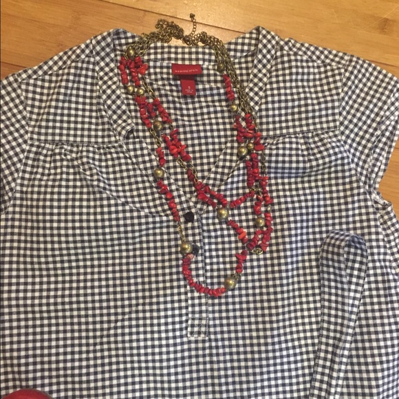 💫💫Blue and white checkered dress - Picture 2 of 2