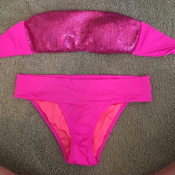 Sequin Victoria secret a thug suit set
