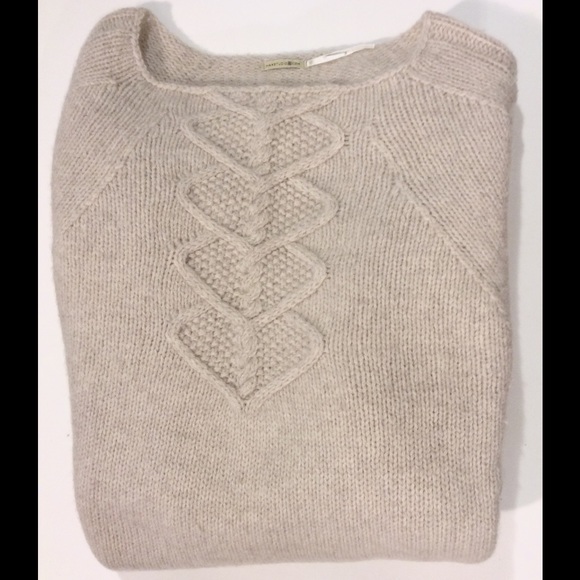 Women Max Studio M wool boat necklace sweater.