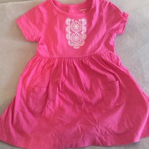 Baby girl pink casual dress