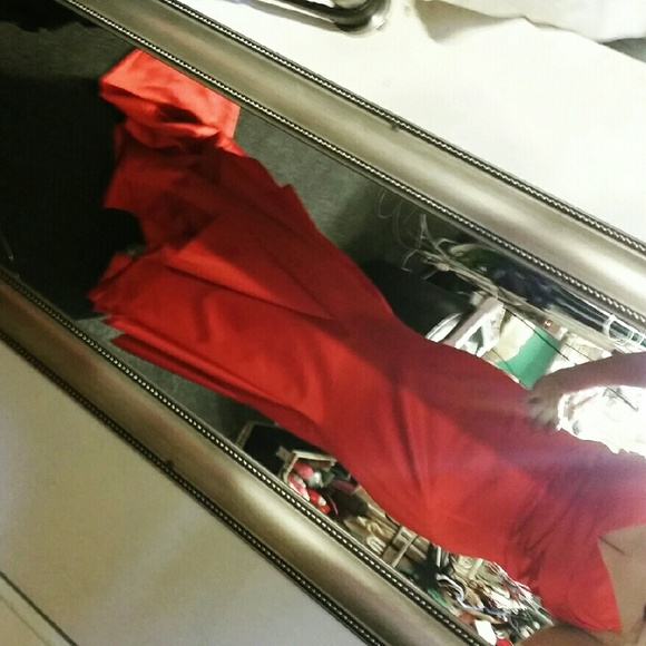 Red gown