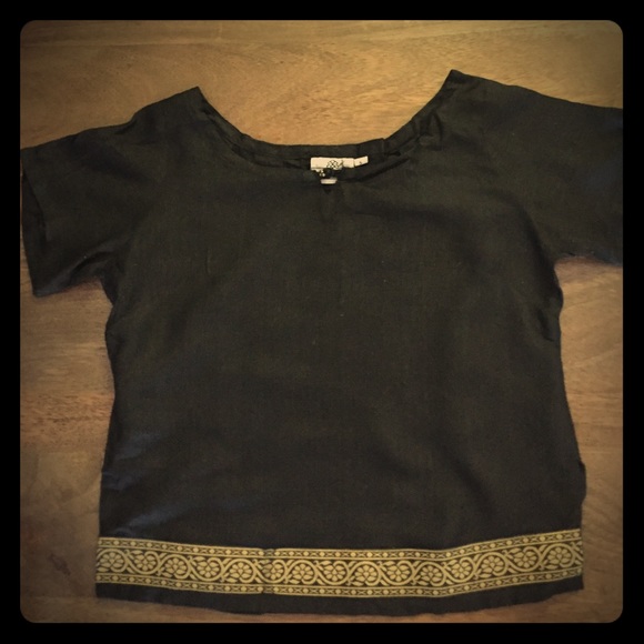 Cotton silk top