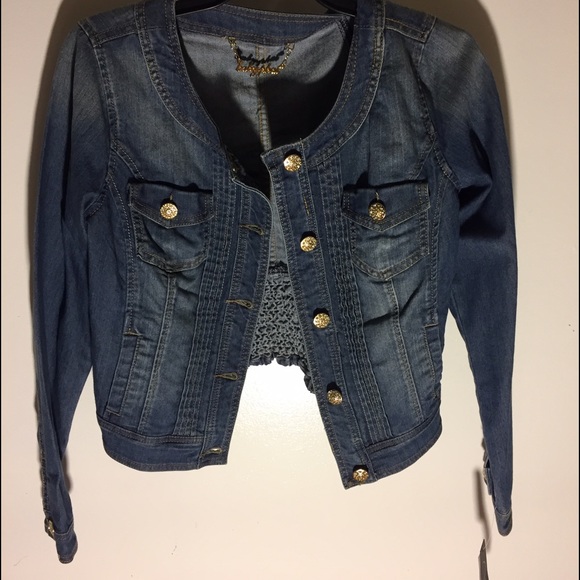 New With Tags Baby Phat Short Jean Jacket, Size M