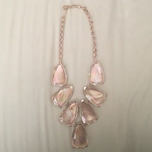 Brown Mother of Pearl Harlow Statement Necklace