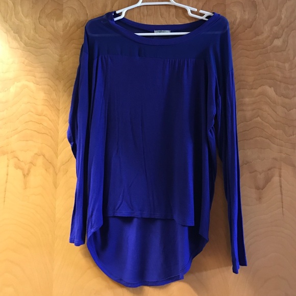 Royal blue long sleeve shirt - Picture 1 of 2