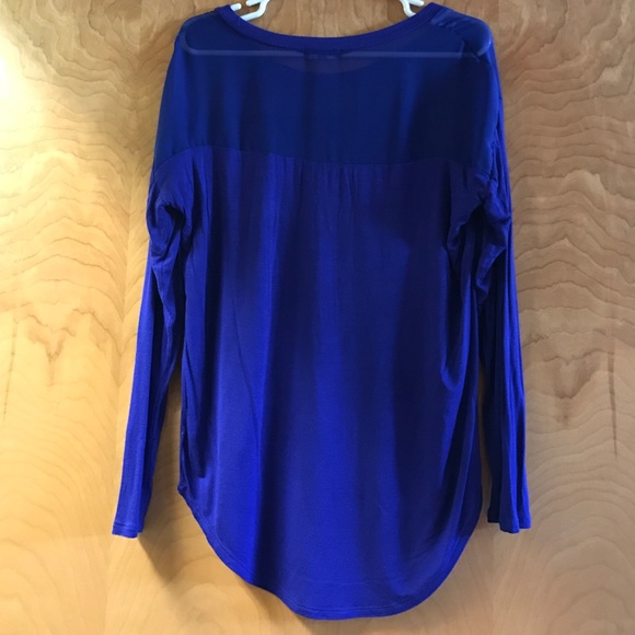 Royal blue long sleeve shirt - Picture 2 of 2