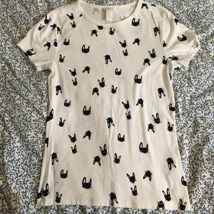 Bunny white/black t-shirt