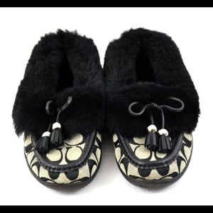 COACH Moccasins • Fiona Shearling Slip on Shoes